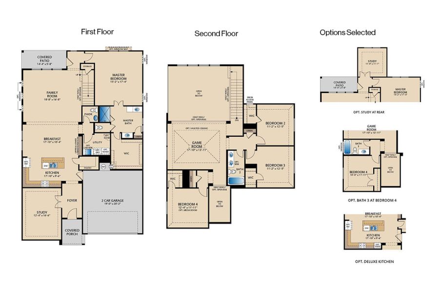 2D floor plan layout of this home in Timberbrook, Justin, TX (Image 2). 2D floor plan layout of this home in Timberbrook, Justin, TX (Image 2).