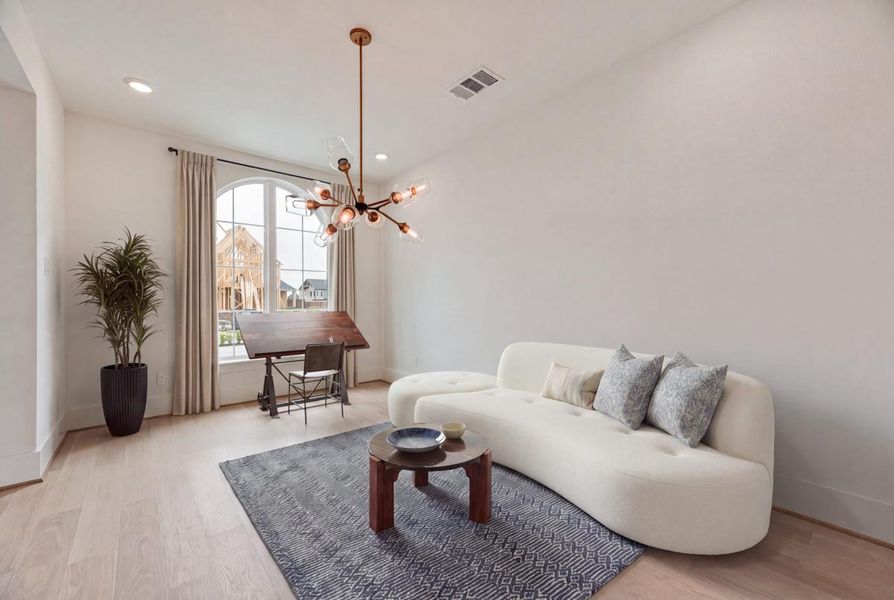 Furnished interior view inside a new home in Park Place, Prosper (Image 7).