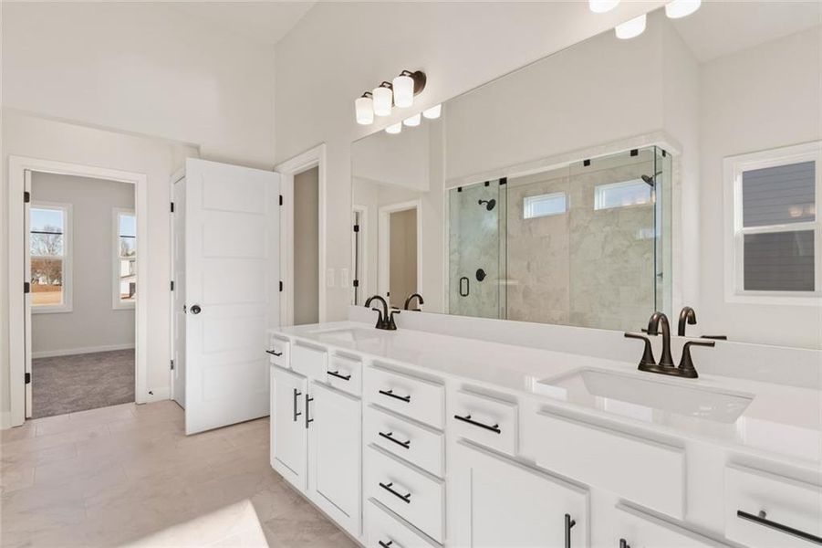 Furnished interior view inside a new home in Rosewood Lake Estates, Hoschton (Image 10).