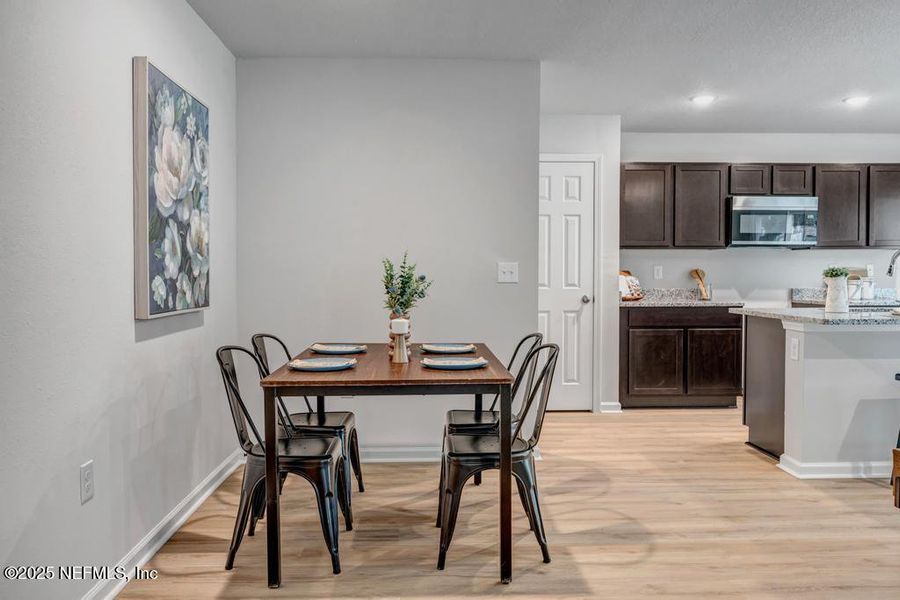 Furnished interior view inside a new home in , Jacksonville (Image 9). Furnished interior view inside a new home in , Jacksonville (Image 9).