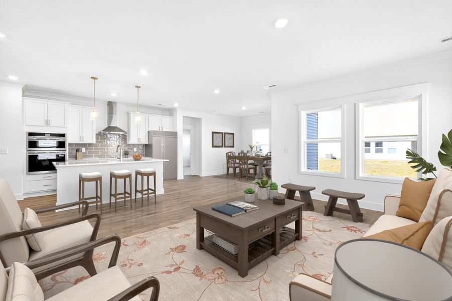 Virtually Staged Photo of Actual Home*