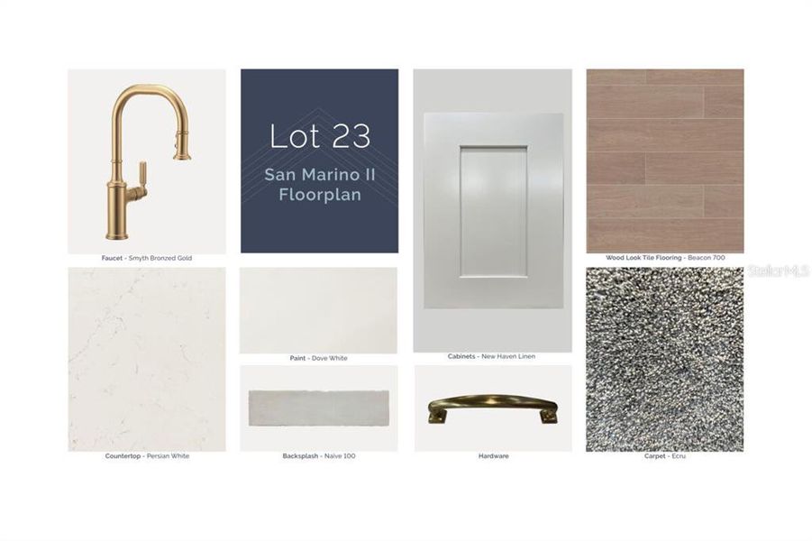 Sample of building materials used in homes in Hawk's Overlook, Oviedo (Image 4).