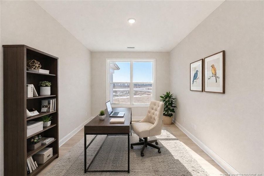 Den / Study / Office - virtually staged