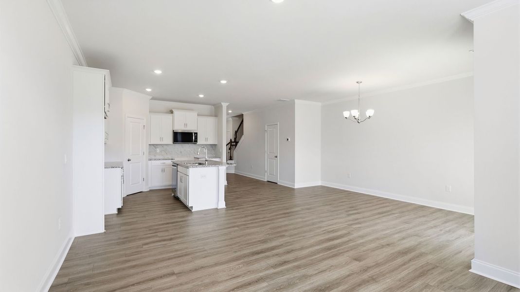 Spacious, unfurnished interior of a new home in Townes at Tap Root Farms, Fletcher (Image 16). Spacious, unfurnished interior of a new home in Townes at Tap Root Farms, Fletcher (Image 16).