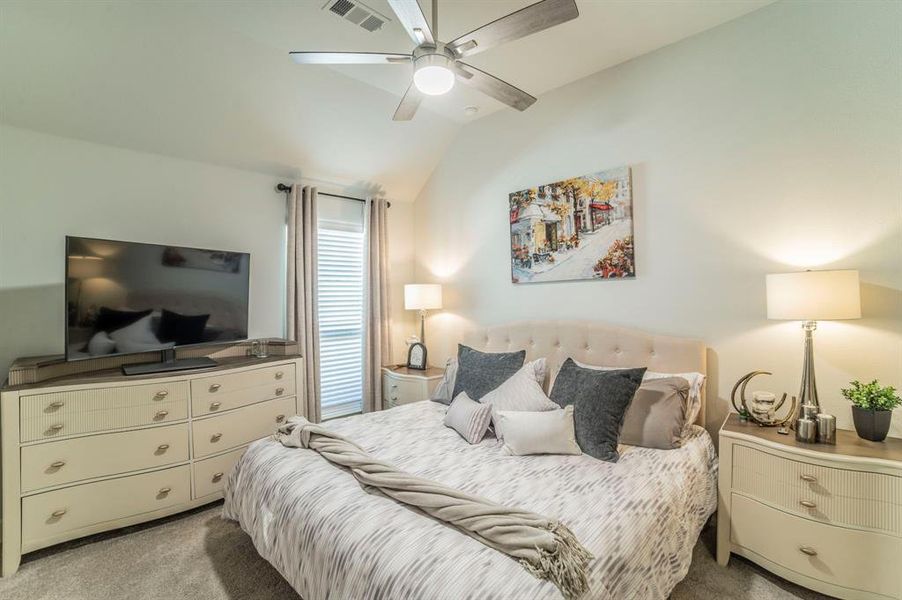 Furnished interior view inside a new home in Bridgewater 60', Midlothian (Image 31).