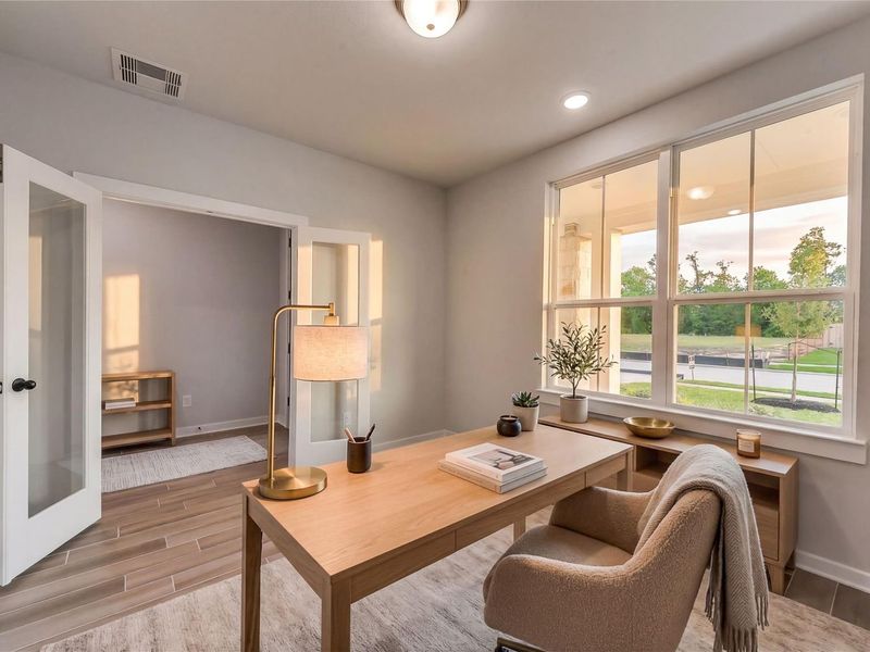 Furnished interior view inside a new home in Sundance Cove, Crosby (Image 7).