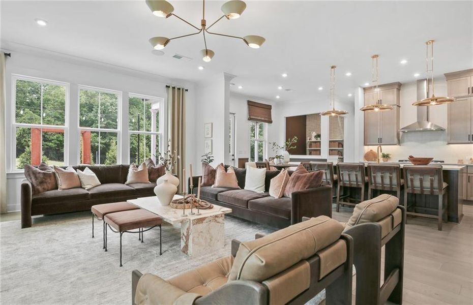 Furnished interior view inside a new home in Silverwood, Cumming (Image 10).