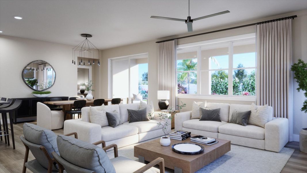 Furnished interior view inside a new home in Trinity Gardens, Deland (Image 10). Furnished interior view inside a new home in Trinity Gardens, Deland (Image 10).