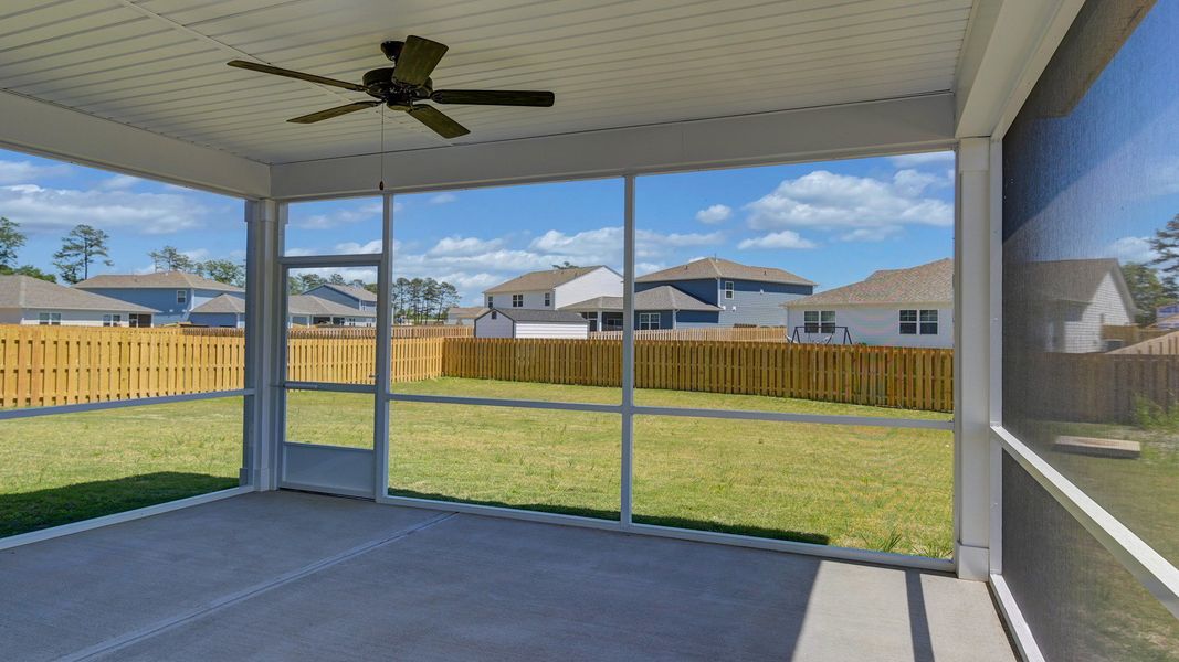 Exterior details and patio area of a home in Sease's Pond, Gilbert (Image 22).