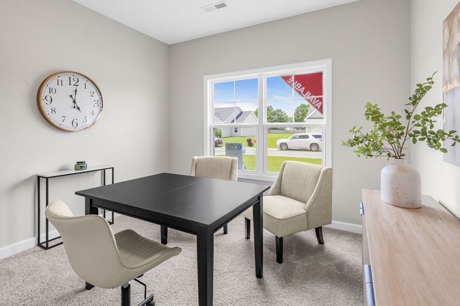 Representative furnished interior of a home built from the Clarion by Caviness & Cates Communities in Maggie Way, Wendell (Image 41).