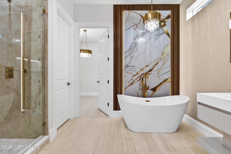 Furnished interior view inside a new home in , Jacksonville (Image 8).