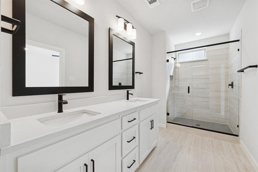 Furnished interior view inside a new home in Hillside at Las Colinas, Irving (Image 9). Furnished interior view inside a new home in Hillside at Las Colinas, Irving (Image 9).