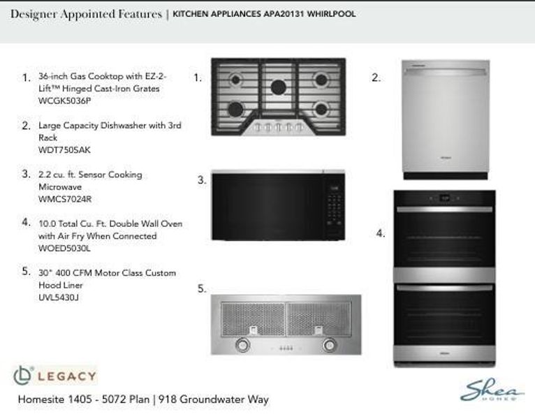 Sample of building materials used in homes in Legacy, League City (Image 6).