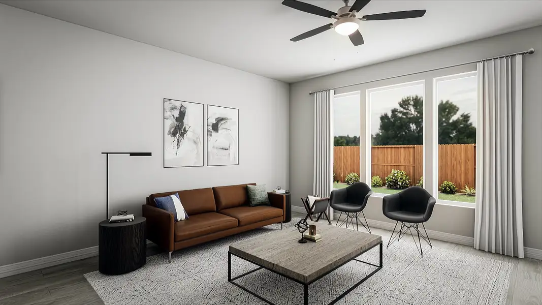 Furnished interior view inside a new home in Mason Woods, Cypress (Image 8).