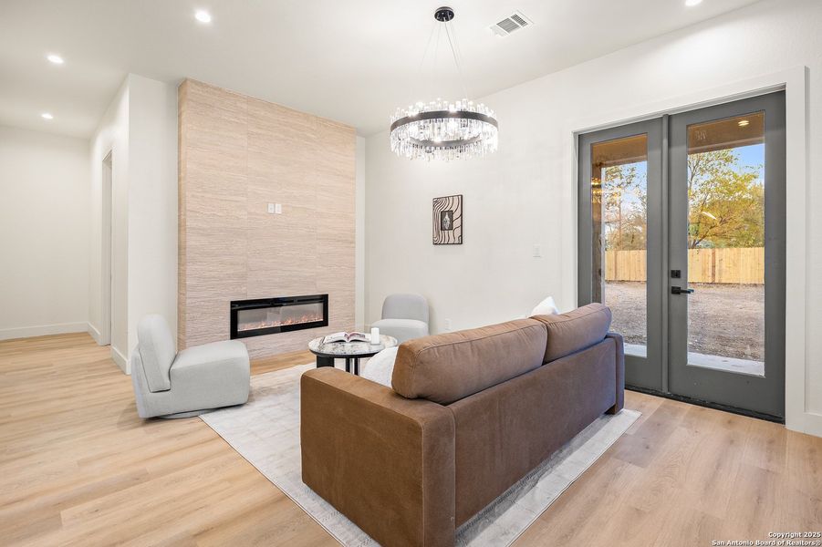 Furnished interior view inside a new home in , San Antonio (Image 8). Furnished interior view inside a new home in , San Antonio (Image 8).
