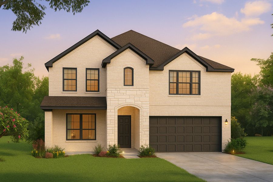 Representative exterior photo of a completed home built from the Cypress II Sunterra 50s by Brohn Homes in Sunterra, Katy, TX (Image 26). Representative exterior photo of a completed home built from the Cypress II Sunterra 50s by Brohn Homes in Sunterra, Katy, TX (Image 26).