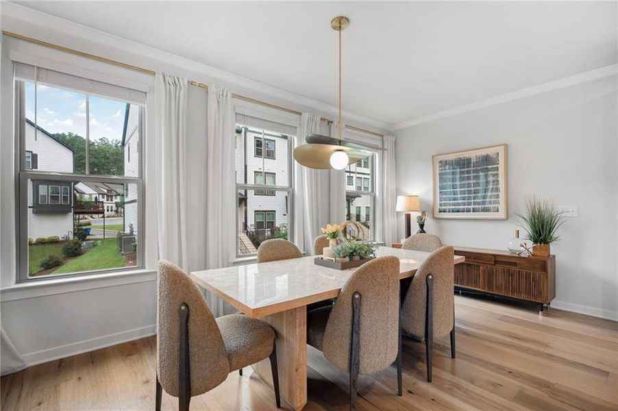 Furnished interior view inside a new home in Parkside at Mason Mill, Decatur (Image 23).