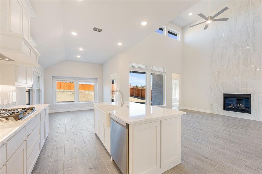 Furnished interior view inside a new home in The Lakes at Parks of Aledo, Aledo (Image 14).