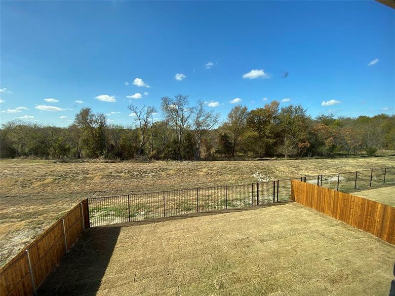 Rear view from upstairs