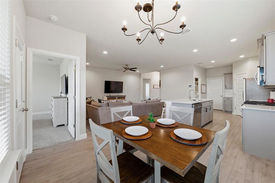 Furnished interior view inside a new home in , Cleburne (Image 16).