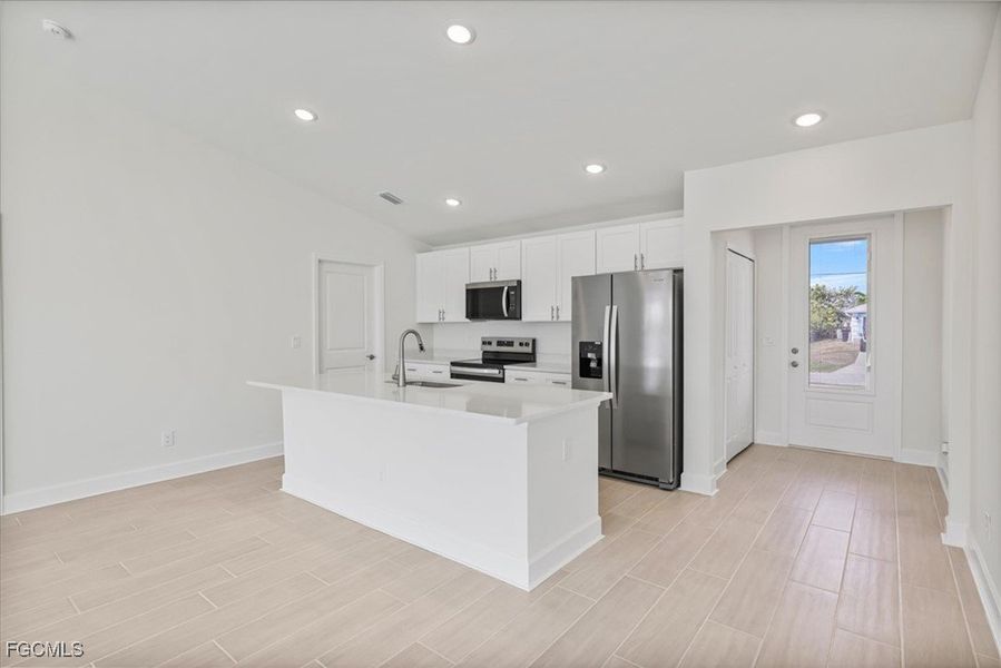 Furnished interior view inside a new home in Cape Coral, Cape Coral (Image 11). Furnished interior view inside a new home in Cape Coral, Cape Coral (Image 11).