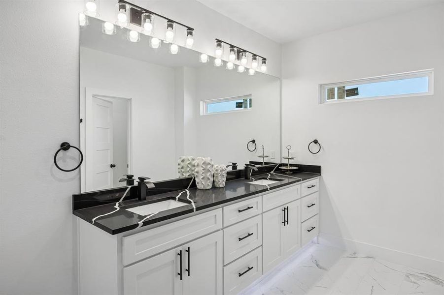 Furnished interior view inside a new home in , Dallas (Image 10).