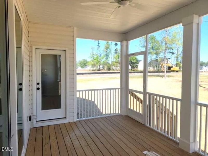Exterior details and patio area of a home in Tobacco Road, Angier (Image 2).