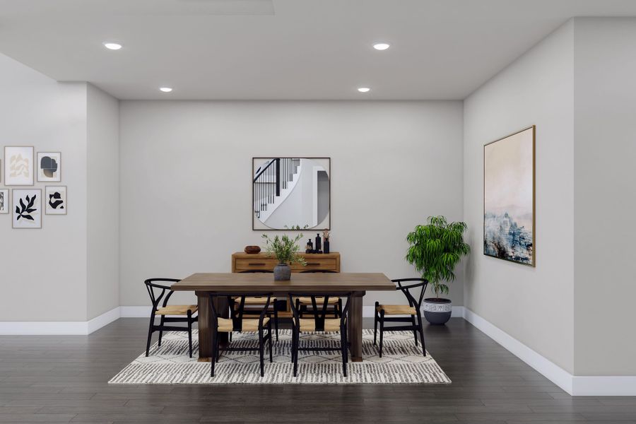 Representative furnished interior of a home built from the Carmine by Tri Pointe Homes in Trillium, Richmond (Image 26).