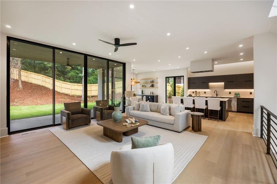 Furnished interior view inside a new home in , Atlanta (Image 15).