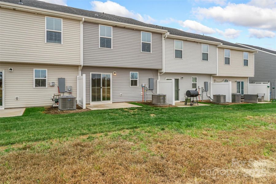 Exterior details and patio area of a home in Bear Park, Hickory (Image 3).