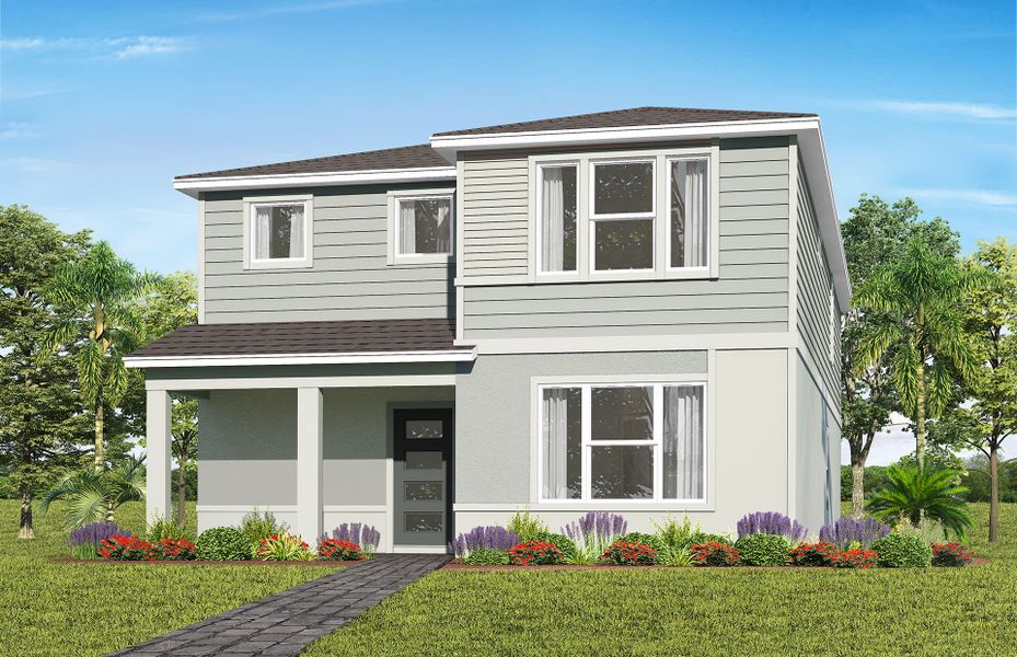 Representative exterior photo of a completed home built from the Talbot by Pulte Homes in Lakehaven Estates, Clermont, FL (Image 13). Representative exterior photo of a completed home built from the Talbot by Pulte Homes in Lakehaven Estates, Clermont, FL (Image 13).