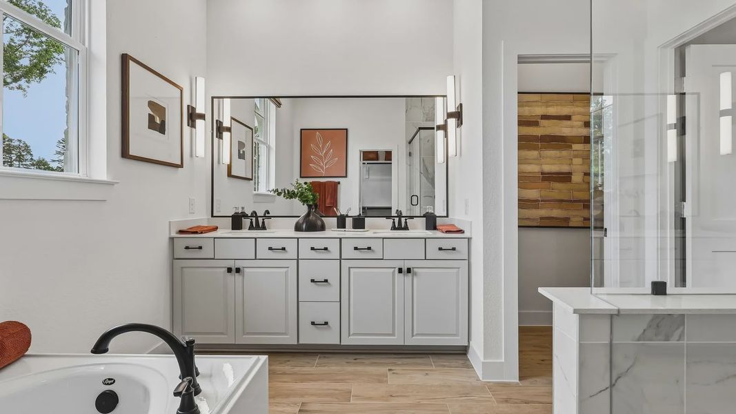 Representative furnished interior of a home built from the Cheverny by Chesmar Homes in The Woodland Hills Chateau, Willis (Image 34). Representative furnished interior of a home built from the Cheverny by Chesmar Homes in The Woodland Hills Chateau, Willis (Image 34).