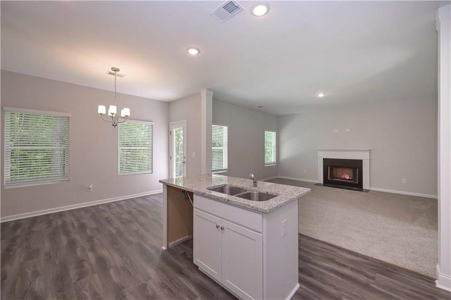 Furnished interior view inside a new home in , Villa Rica (Image 6). Furnished interior view inside a new home in , Villa Rica (Image 6).