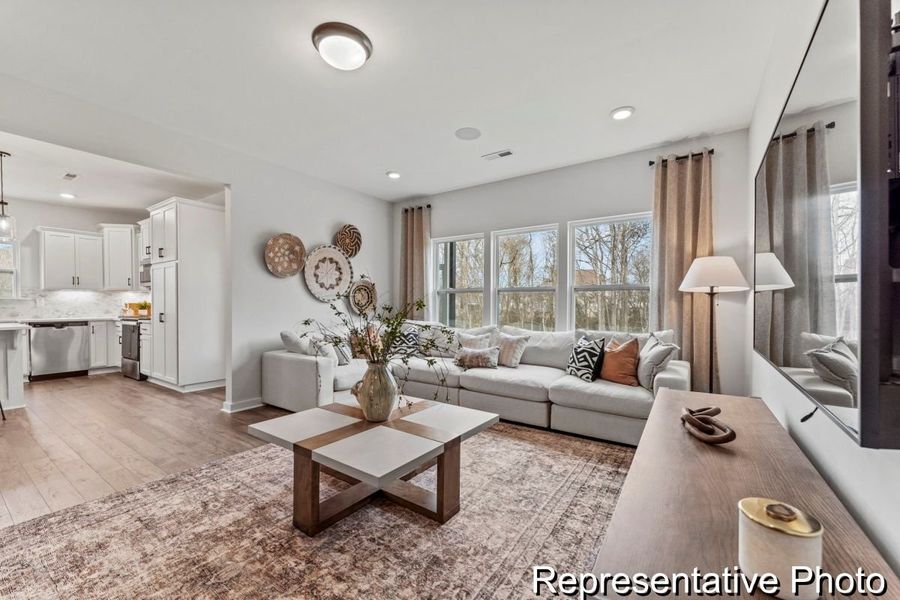 Furnished interior view inside a new home in Lake Royale, Louisburg (Image 9).