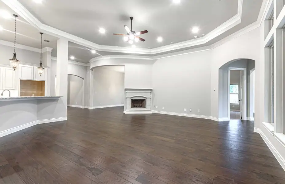 Representative unfurnished interior of a home built from the 3616 by Ravenna Homes in Artavia 70′, Conroe (Image 33).