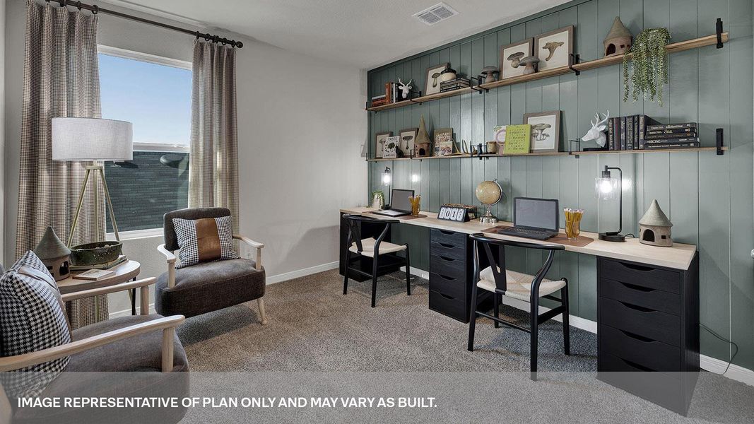 Furnished interior view inside a new home in Whisper South, San Marcos (Image 29).