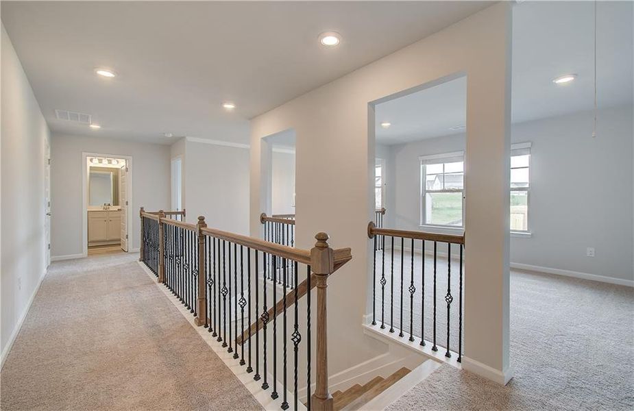 Spacious, unfurnished interior of a new home in Grandview at Millers Mill, Stockbridge (Image 23).