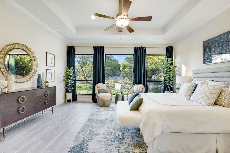Representative furnished interior of a home built from the Siena III by Giddens Homes in Clearwater Ranch, Liberty Hill (Image 95).
