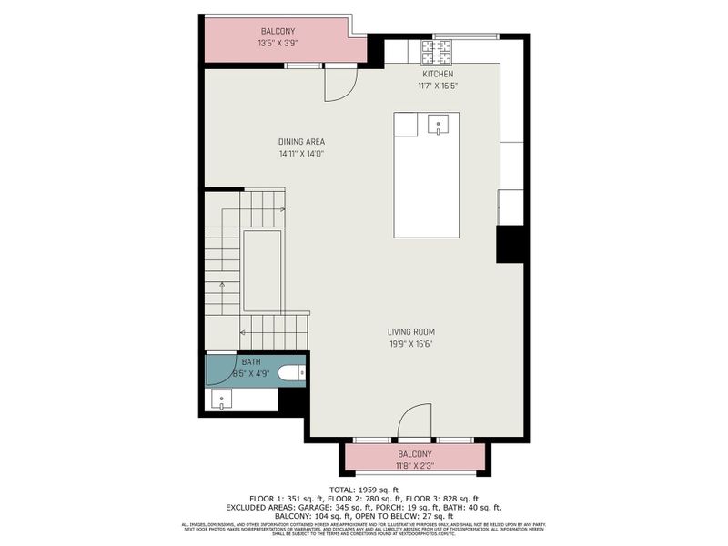 2D floor plan layout of this home in , Houston, TX (Image 4).