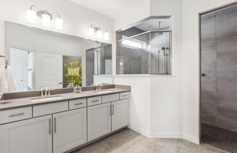 Furnished interior view inside a new home in Del Webb at Legacy Hills, Celina (Image 11). Furnished interior view inside a new home in Del Webb at Legacy Hills, Celina (Image 11).