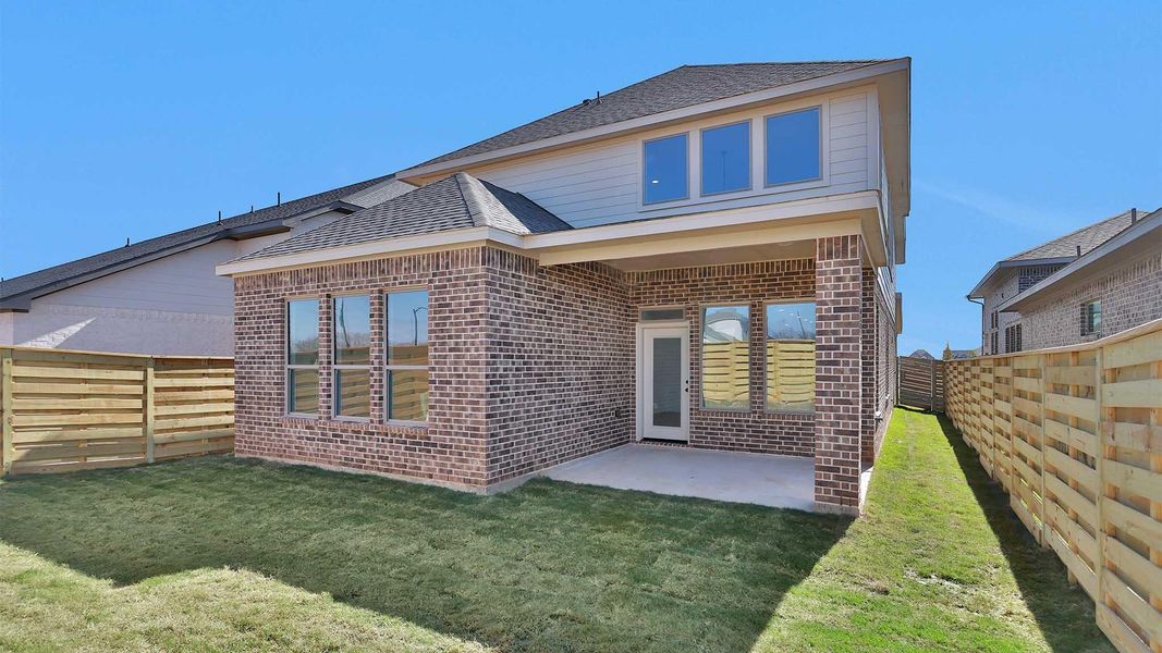 Exterior details and patio area of a home in Austin Point, Richmond (Image 3).