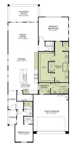 2D floor plan layout of this home in Icon at Thunderbird, Glendale, AZ (Image 5). 2D floor plan layout of this home in Icon at Thunderbird, Glendale, AZ (Image 5).