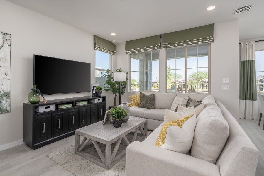 Great Room | Citron | Greenpointe at Eastmark | New homes in Mesa, Arizona | Landsea Homes