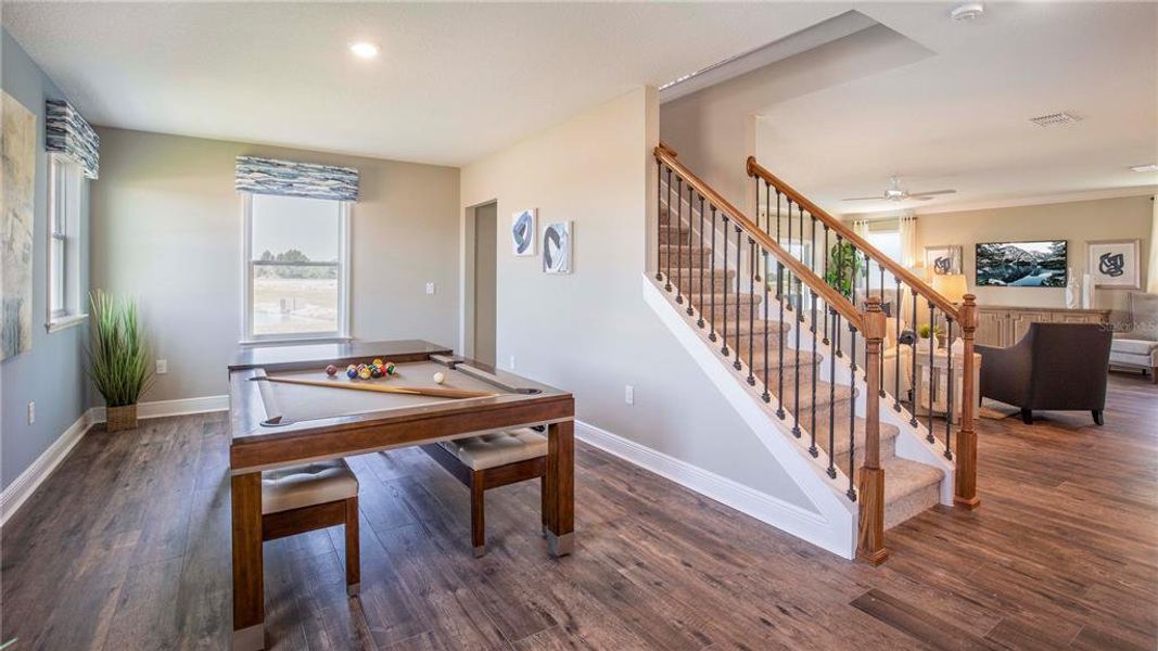 Model home - actual features may vary.