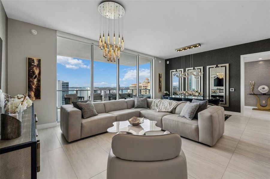 Furnished interior view inside a new home in , Sarasota (Image 50).