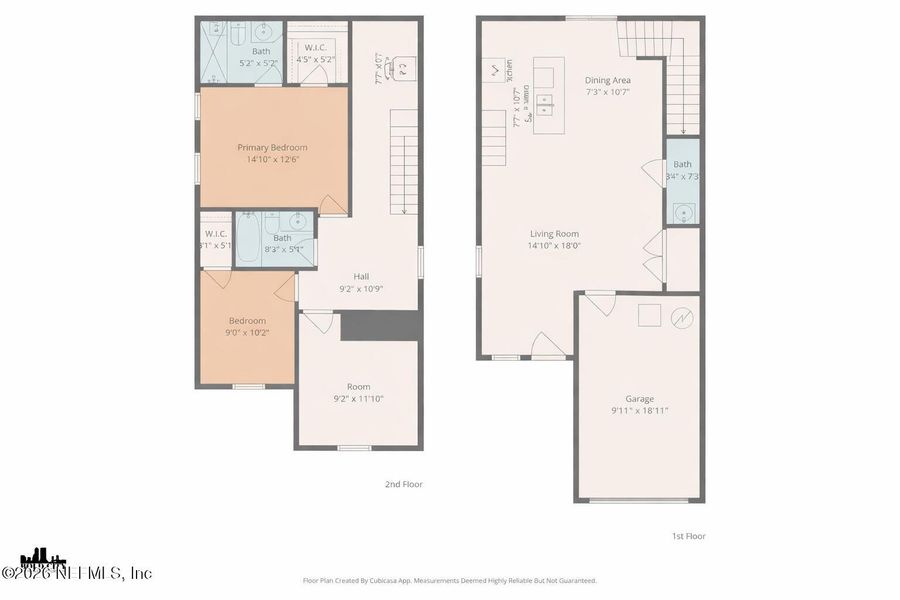 2D floor plan layout of this home in , Jacksonville, FL (Image 5).