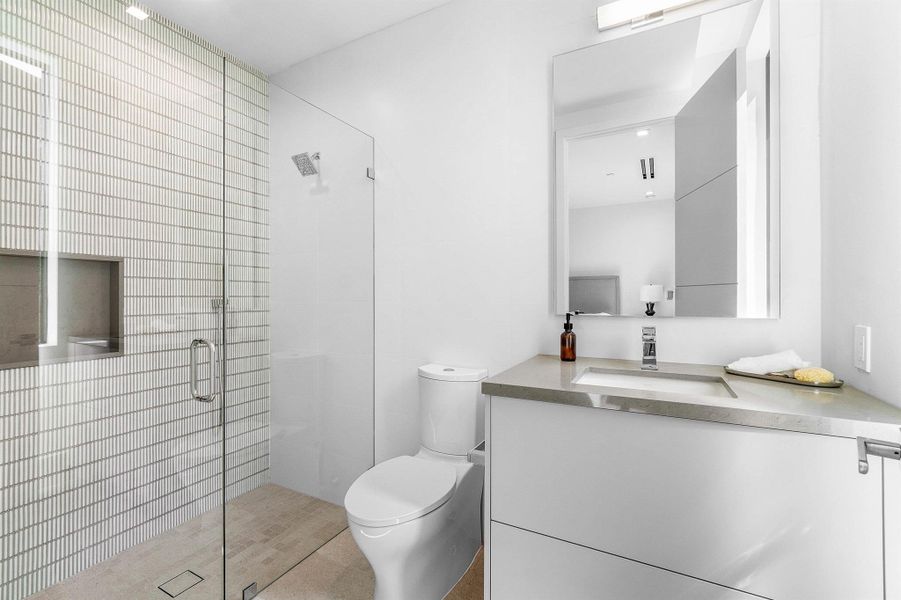 Furnished interior view inside a new home in , Delray Beach (Image 50).