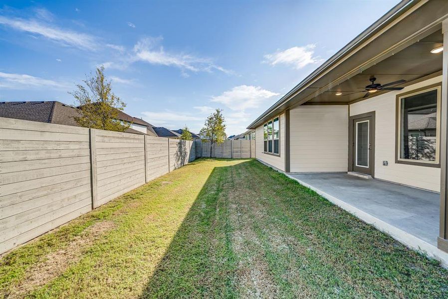 Exterior details and patio area of a home in , McKinney (Image 4). Exterior details and patio area of a home in , McKinney (Image 4).