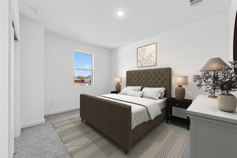 Furnished interior view inside a new home in Aspire at Noble Ridge, Howe (Image 11). Furnished interior view inside a new home in Aspire at Noble Ridge, Howe (Image 11).