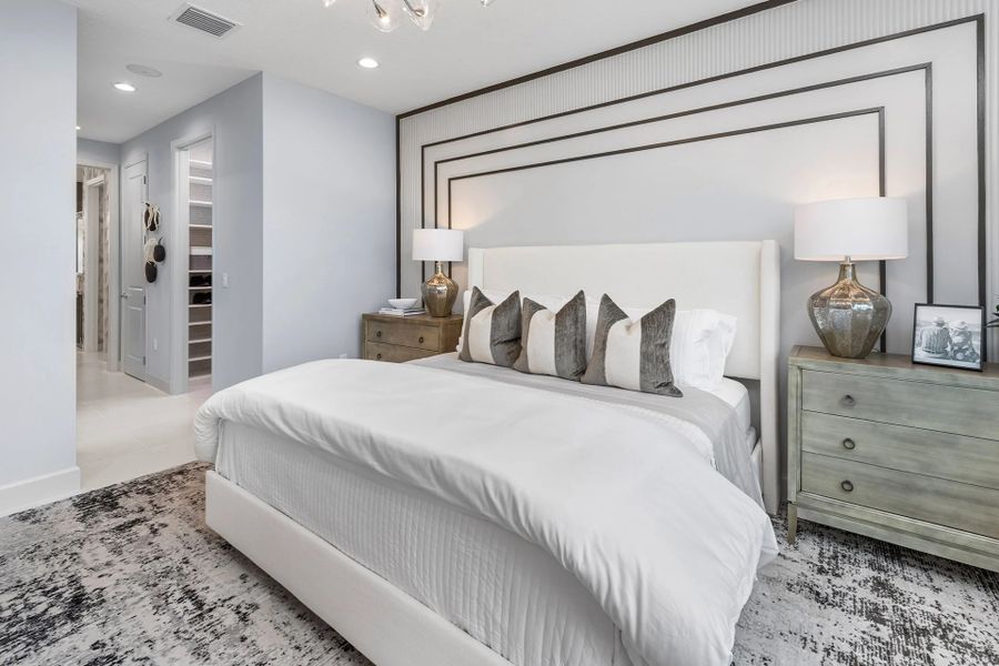 Furnished interior view inside a new home in Valencia Parc at Riverland, Port St. Lucie (Image 7).